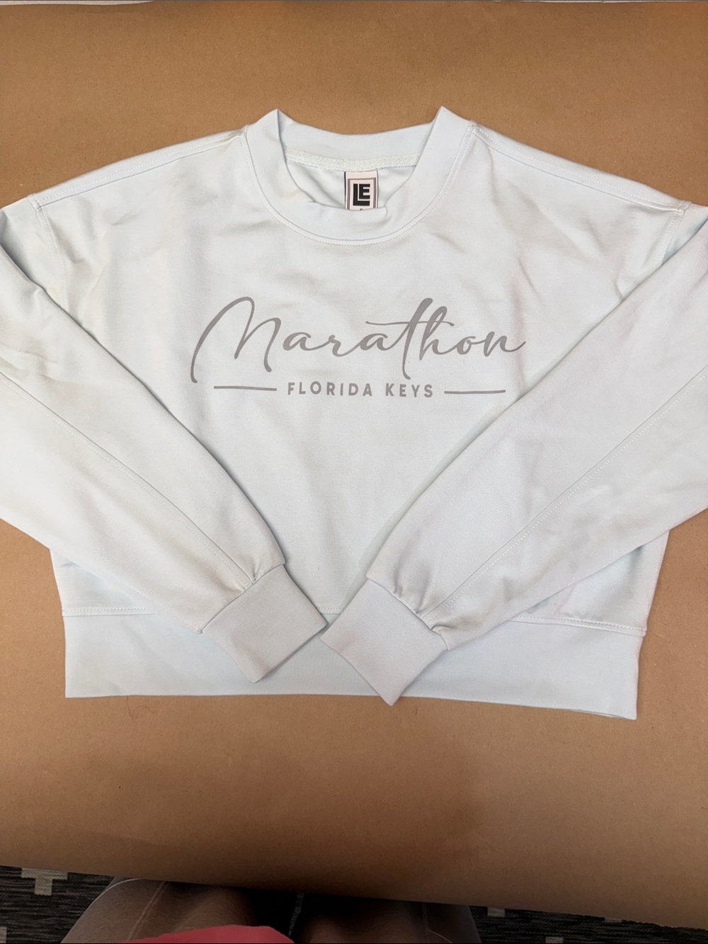 Marathon Florida Keys Crewneck Sweatshirt - Light Blue